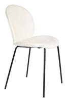 Zuiver Eetkamerstoel 'Bonnet' Teddy, kleur Off White - thumbnail