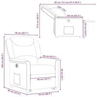 Sta-op-stoel elektrisch verstelbaar stof taupe - thumbnail