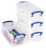 Really Useful Box 0,9 liter, transparant - thumbnail
