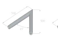 ALUTRUSS DECOLOCK DQ1-SC19 2-way Corner 45Â° bk - thumbnail
