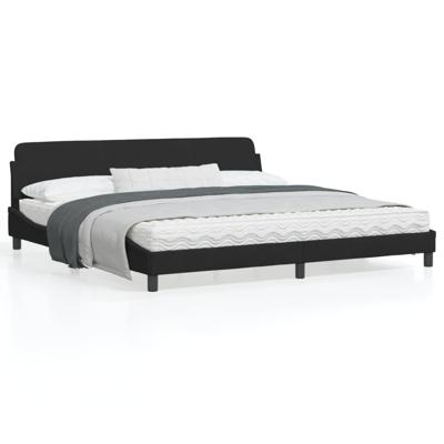 Bedframe "Dover" 200x200 cm fluweel zwart Bedframe "Dover" 200x200 cm fluweel zwart