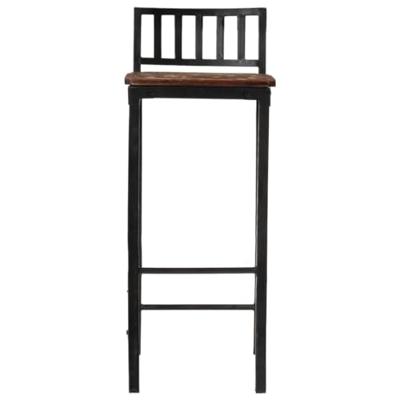 Barstoelen 4 st massief gerecycled hout