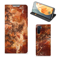 OPPO Reno3 | A91 | Standcase | Marmer Bruin - thumbnail