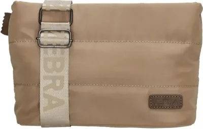 Zebra elske schoudertas taupe