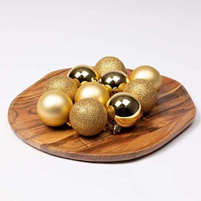 Decoris kerstballen set Plastic 30st Goud 4-5-6cm - thumbnail