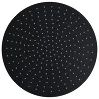Regendouchekop rond 40 cm roestvrij staal zwart - thumbnail