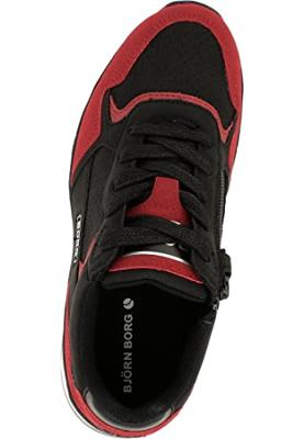 Björn Borg Sneakers X500 PRF BLK 0950 Zwart / Rood-31 maat 31