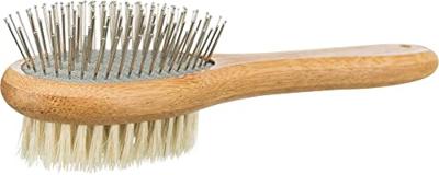 Trixie borstel dubbelzijdig bamboe Trixie borstel dubbelzijdig bamboe