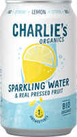 Charlie's organics sparkling water lemon bio blik (12x 33cl) - thumbnail