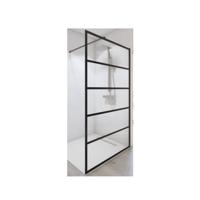 Boss & Wessing Inloopdouche BWS Free Time met Zwarte Profielen 8 mm Mat Zwart - Inloopdouche Bws Free Time Met Zwarte Profielen 90x200 cm 8 mm Mat - thumbnail