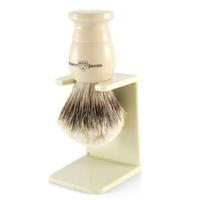 Edwin Jagger Shaving Brush Imitation Ivory with Drip Stand Ref. 1EJ877SDS 1st - thumbnail