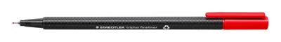 Fineliner staedtler triplus 334 0.3mm rood | 10 stuks