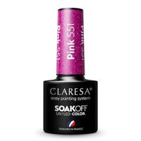 Claresa uv/led gellak 5ml pink 551 classic look - thumbnail
