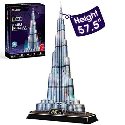 Cubic Fun 3d puzzel burj khalifa met led verlichting