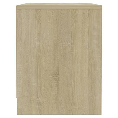 Nachtkastjes 2 st 45x34x44,5 cm bewerkt hout sonoma eikenkleur