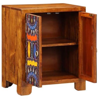 Dressoir 50x35x60 massief acaciahout veelkleurig