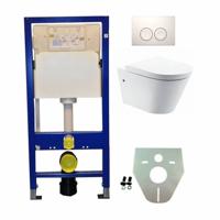 Wiesbaden Geberit UP 100 Flow Rim wc+zitt.+ Delta 21 wit - thumbnail