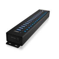 ICY BOX IB-HUB1717-U3 USB 3.2 Gen 1 (3.1 Gen 1) Type-A 5000 Mbit/s Zwart - thumbnail