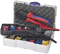 Knipex 97 90 22 Krimptang Geïsoleerde kabelschoenen, Geïsoleerde connectoren (male), Geïsoleerde stootverbinders 0.5 tot 6 mm² Incl. striptang, Incl. - thumbnail