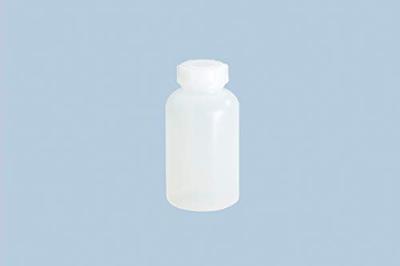 Hunersdorff Fles met wijde hals | totale hoogte 120 mm totaal d. 64 mm | polyethyleen (LDPE) natuurlijke kleuren | vulopening d. 30,8 mm | inhoud 250