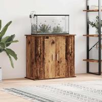VidaXL Aquariumstandaard 81x36x73 cm bewerkt hout oud houtkleurig - thumbnail