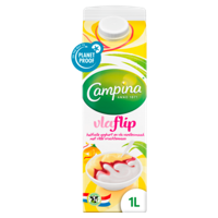 Campina Vlaflip Halfvolle Yoghurt en Vla Vanillesmaak met Rode Vruchtensaus 1 L bij Jumbo - thumbnail