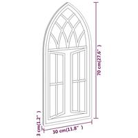 VidaXL Spiegel 70x30 cm ijzer zwart - thumbnail