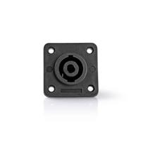 Luidsprekerconnector | Luidspreker 4-pins female | 25 stuks | Vierkant | Zwart - thumbnail