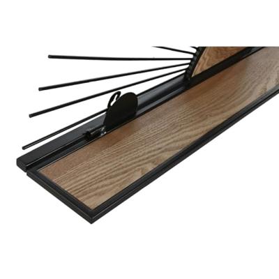 Planken Home ESPRIT Zwart Natuurlijk Metaal Hout MDF 58 x 10,5 x 28 cm Voor aan de muur