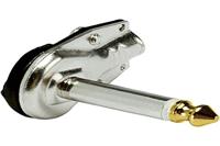 Hicon HI-J63MA05 jack connector 6,35 mm stekker, gebogen aantal polen (num): 2 zwart 1st. - thumbnail