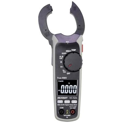 VOLTCRAFT VC-524 Stroomtang Digitaal CAT III 600 V Weergave (counts): 6000 VOLTCRAFT VC-524 Stroomtang Digitaal CAT III 600 V Weergave (counts): 6000