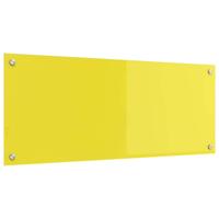 VidaXL Keuken spatscherm geel 100 x 40 cm gehard glas - thumbnail
