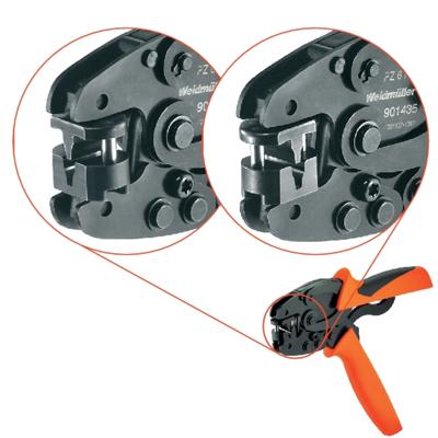 Weidmüller PZ 6 Roto Krimptang Zwart, Geel