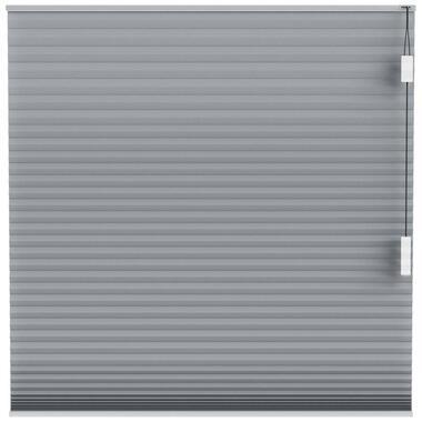 Fenstr plisségordijn Montreal dubbel 25mm lichtdoorlatend - grijs (20229)