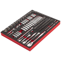 Milwaukee Foam inlay Ratel en dopsleutelset 1/4", 3/8", 1/2" - 4932498518 - thumbnail