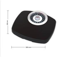Little Mechanical Pester-Person Balance 8400 Comfort 180, 180 kg / 1 kg, groot scherm, compact, zwart en chroom - thumbnail