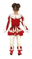 Enge Clown Kostuum Meisje Goud/Rood - thumbnail