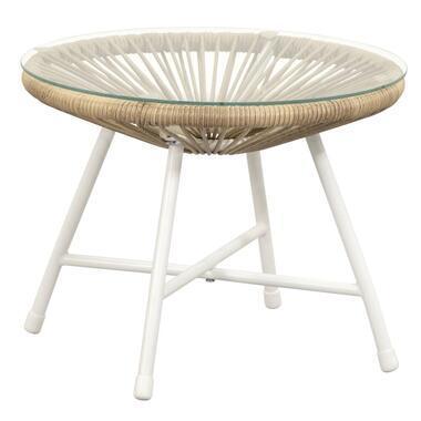 Bijzettafel Grand - zand - 36xØ60 cm - Leen Bakker