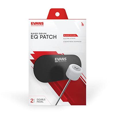 Evans EQPB2 Bassdrum EQ Patch dubbel zwart Evans EQPB2 Bassdrum EQ Patch dubbel zwart