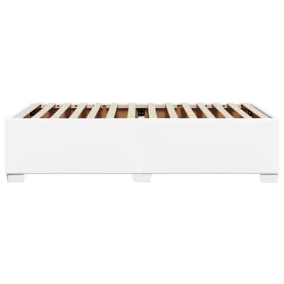 Bedframe kunstleer wit 80x200 cm