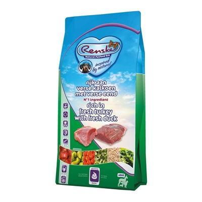 Renske Super Premium vers bereid kalkoen met eend hondenvoer 6,5 kg