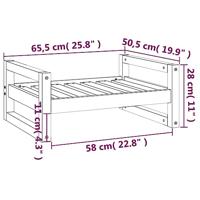 VidaXL Hondenmand 65,5x50,5x28 cm massief grenenhout honingbruin - thumbnail