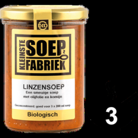 KleinsteSoepFabriek Linzensoep Biologisch 400 ml bij Jumbo - thumbnail