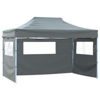 VidaXL Vouwtent met 3 wanden 431x291x315 cm antraciet - thumbnail