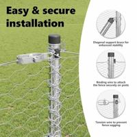 VidaXL Afrasteringspaal zilver 25 x 1 m (36 mm gaas) staal - thumbnail