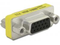 Delock 65001 VGA Adapter [1x D-sub bus 15-polig - 1x D-sub bus 15-polig] Geel - thumbnail