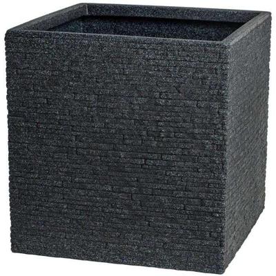Bloempot Strata Raad van bestuur 39 x 39 x 39 cm Cement Plastic Vierkant