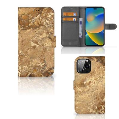 iPhone 14 Pro Max | Bookcase | Marmer Creme