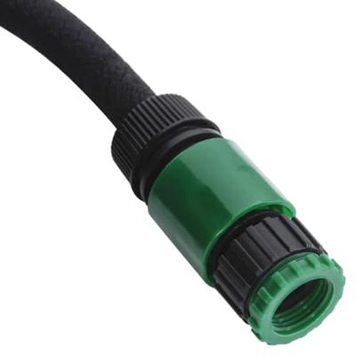 VidaXL Druppelslang 0,6'' 25 m rubber zwart