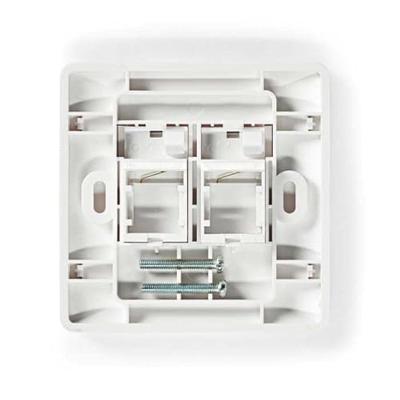 Nedis Netwerk Keystone-voorplaat | Frontplaat RJ45 | 2 poorten | 1 stuks - CCGP89760WT CCGP89760WT Nedis Netwerk Keystone-voorplaat | Frontplaat RJ45 | 2 poorten | 1 stuks - CCGP89760WT CCGP89760WT